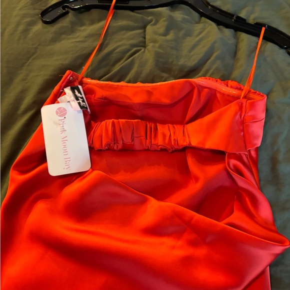 Red Strapless Gown - Picture 2 of 5